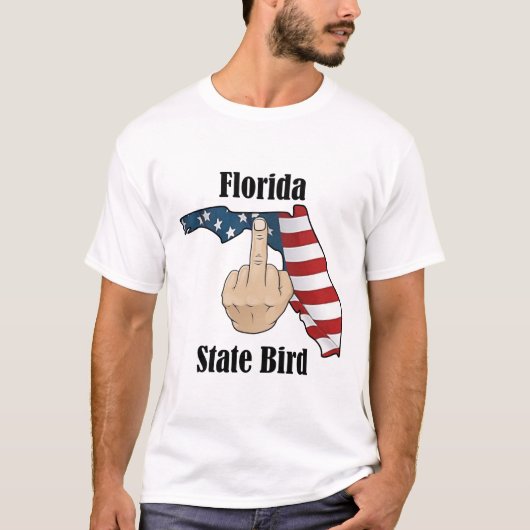 Florida Staat Vogel T - Shirt Mittelfinger (Vorderseite)