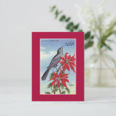 Florida Staat Vogel und Blume (Spottdrossel) Postkarte (Stehend Vorderseite)