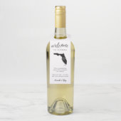 Florida Staat Wedding Welcome Flaschenanhänger (Auf Flasche)