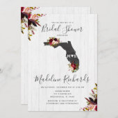 Florida Staat Zielort Brautdusche Einladung (Vorne/Hinten)