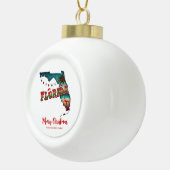 Florida Staaten Holiday Karte Keramik Kugel-Ornament (Rechts)