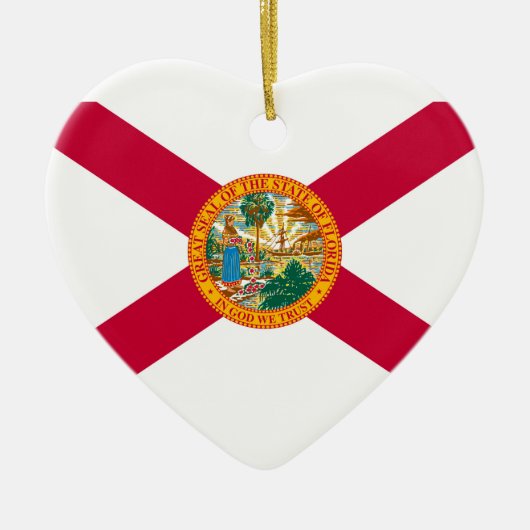 Florida-Staats-Flaggen-Entwurfs-Dekor Keramikornament (Vorne)