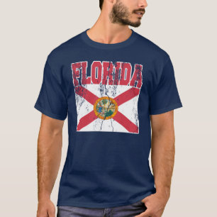 Florida-Staats-Flaggen-T - Shirts (beunruhigt)