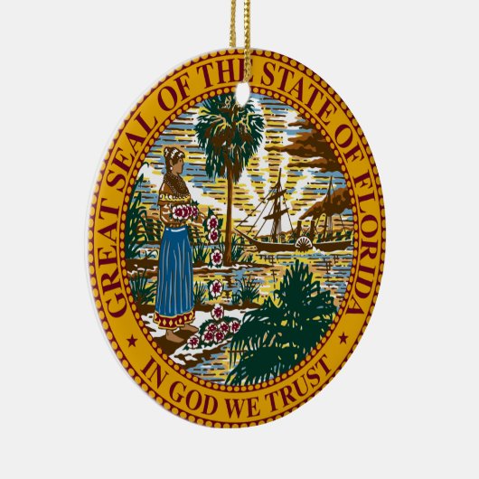 Florida-Staats-Siegel Keramikornament (Rechts)