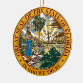 Florida-Staats-Siegel Keramikornament (Links)