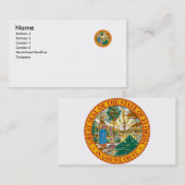 Florida-Staats-Siegel Visitenkarte (Vorne/Hinten)