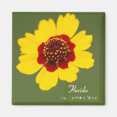 Florida-Staats-Tickweed-Coreopsis Magnet (Vorne)