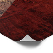 Florida Staatsflagge auf Altholzkorn Poster (Ecke)