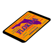 Florida Staatsstolz Map Silhouette Magnet (Linke Seite)