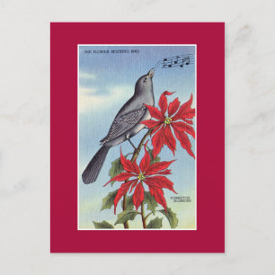 Florida Staatsvogel und -blume (Spottdrossel) Postkarte