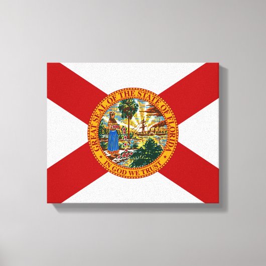 Florida State Flag Canvas Print Leinwanddruck (Vorderseite)