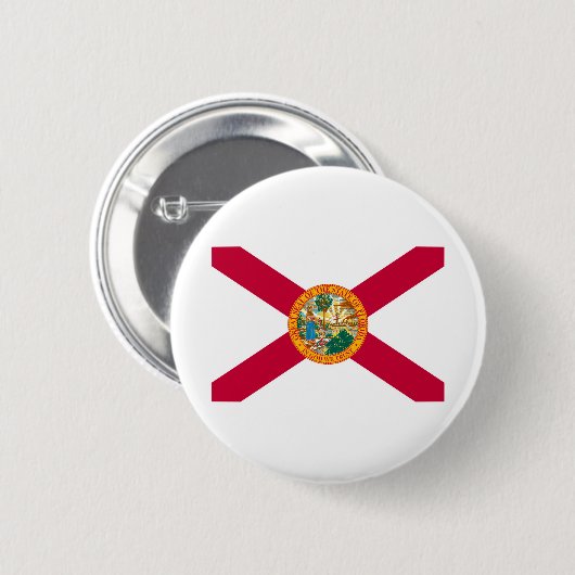 Florida State Flag Design Button (Vorne & Hinten)