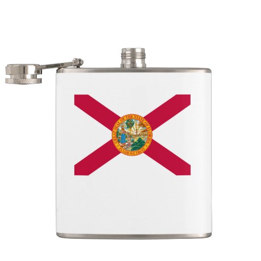 Florida State Flag Design Flachmann (Geöffnet)