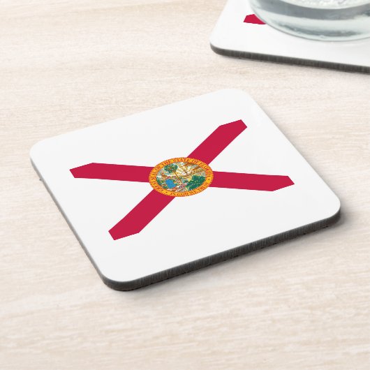Florida State Flag Design Getränkeuntersetzer (Linke Seite)