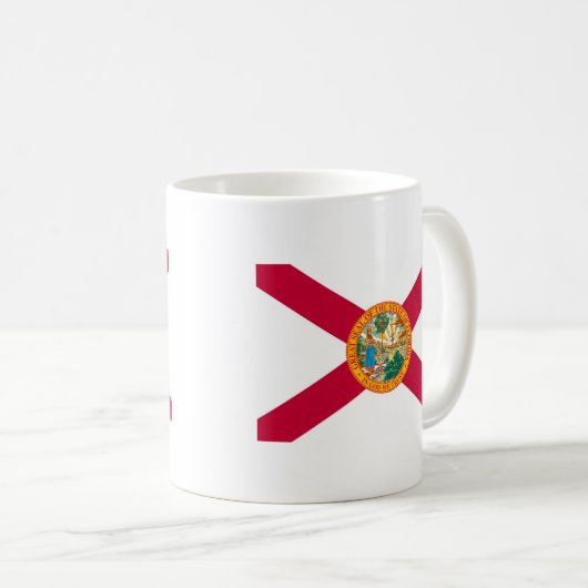 Florida State Flag Design Kaffeetasse (VorderseiteRechts)