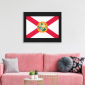 Florida State Flag Design Leinwanddruck (Insitu (Wohnzimmer))
