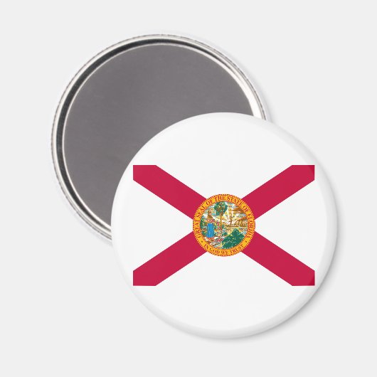 Florida State Flag Design Magnet (Vorderseite/Rückseite)
