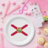 Florida State Flag Design Pappteller (Party)