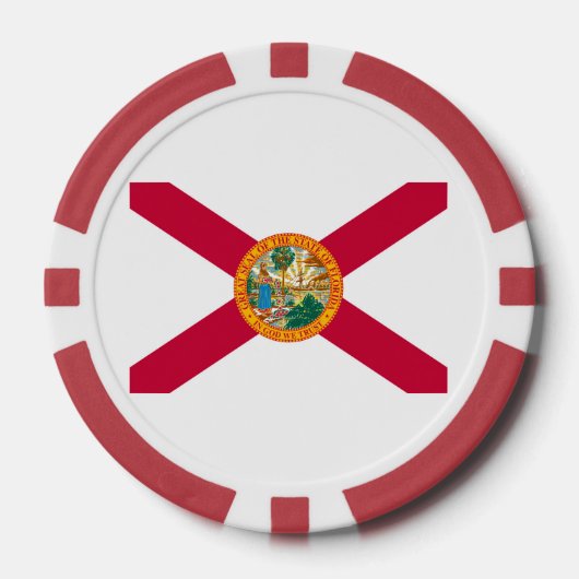 Florida State Flag Design Pokerchips (Vorderseite)
