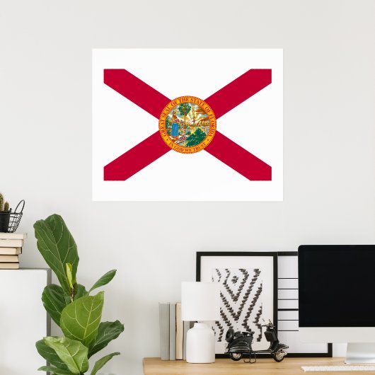 Florida State Flag Design Poster (Heimbüro)