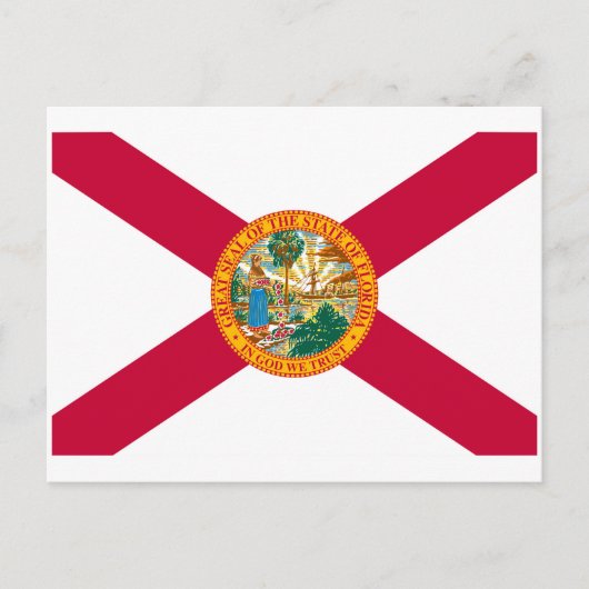 Florida State Flag Design Postkarte (Vorderseite)
