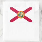 Florida State Flag Design Rechteckiger Aufkleber (Tasche)
