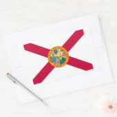 Florida State Flag Design Rechteckiger Aufkleber (Umschlag)