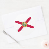 Florida State Flag Design Runder Aufkleber (Umschlag)