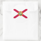 Florida State Flag Design Runder Aufkleber (Tasche)