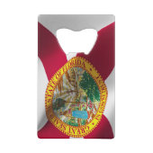 Florida State Flag Flasche Öffnung Kreditkarte Grö Geldbeutel Flaschenöffner (Rückseite)