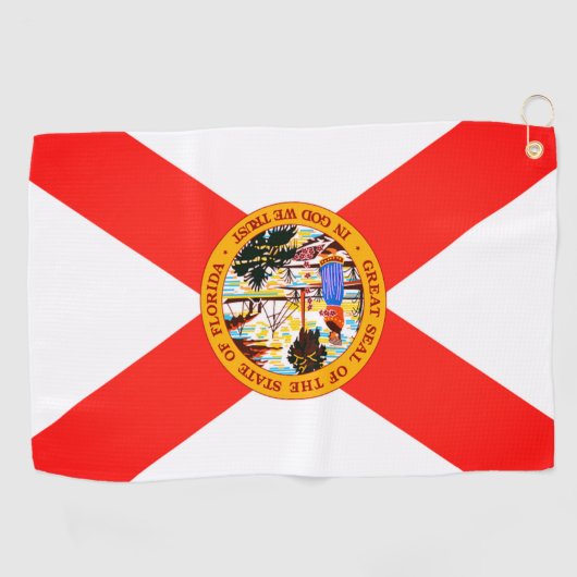 Florida State Flag Golf Tower Golfhandtuch (Horizontal)