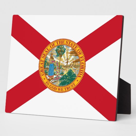 Florida State Flag Plaque Fotoplatte (Seite)