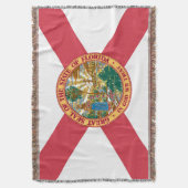 Florida State Flag Print Patriotic Decke (Vorderseite Vertikal)