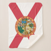 Florida State Flag Print Patriotic Sherpadecke (Vorderseite)