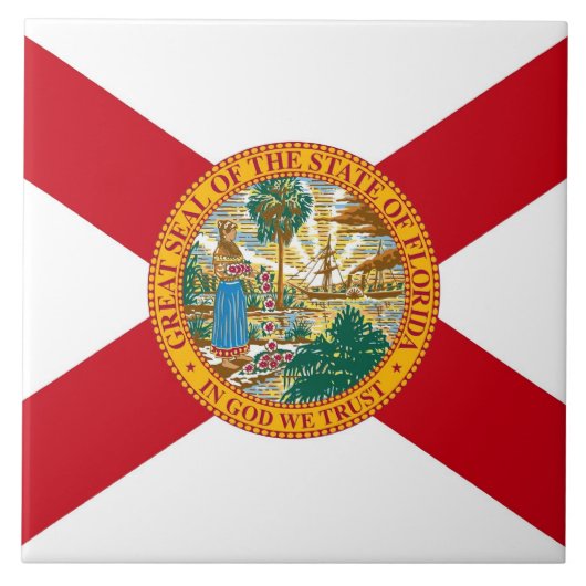 Florida State Flag Tile Fliese (Vorderseite)