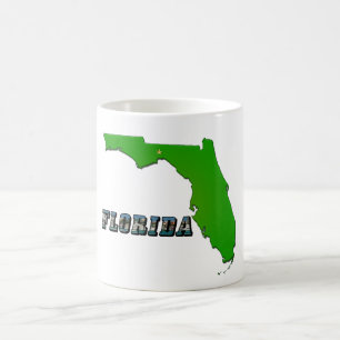 Florida State Map and Text Kaffeetasse