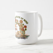 Florida State of Mind Retro Flamingo Segelboot Ges Kaffeetasse (VorderseiteRechts)
