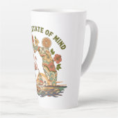 Florida State of Mind Retro Flamingo Segelboot Ges Milchtasse (Rechte Ecke)