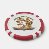 Florida State of Mind Retro Flamingo Segelboot Ges Pokerchips (Einzeln)