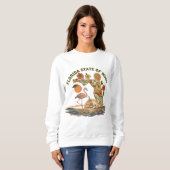 Florida State of Mind Retro Flamingo Segelboot Ges Sweatshirt (Vorne ganz)