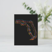 Florida Stolz Postkarte (Stehend Vorderseite)
