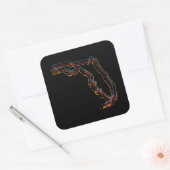 Florida Stolz Quadratischer Aufkleber (Umschlag)