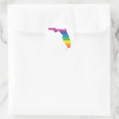 florida stolz. runder aufkleber (Tasche)