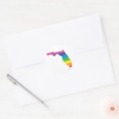 florida stolz. runder aufkleber (Umschlag)