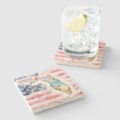 Florida Stone Coaster  Steinuntersetzer (Seitenansicht)