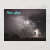 Florida Storm Lightning Postcard Postkarte (Vorderseite)