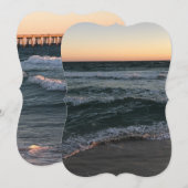 Florida-Strand Einladung (Vorne/Hinten)