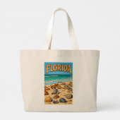 "Florida Strand" Jumbo Stoffbeutel (Rückseite)