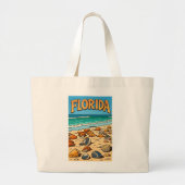 "Florida Strand" Jumbo Stoffbeutel (Vorne)