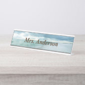 Florida-Strand Schreibtischnamensplakette (Vorderseite )